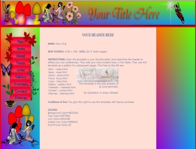 Fairy RingYouth Template