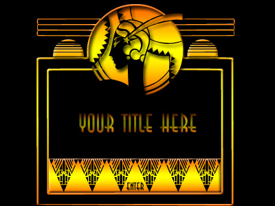 Deco Sunset Sauve Template