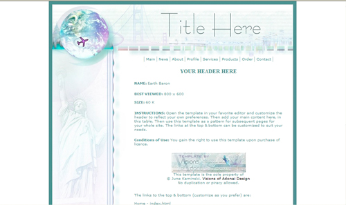 Earth Baron Business Template