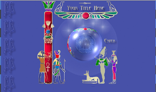 Blue Egyptian Template