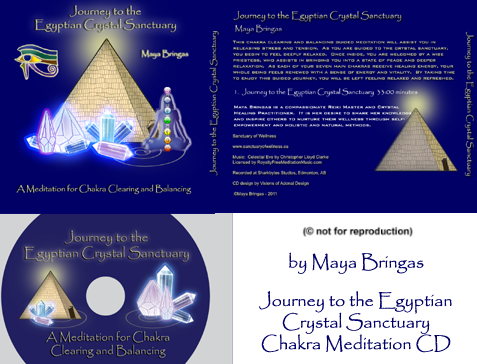 Journey to the Egyptian Crystal Sanctuary Chakra Meditation CD by Maya Bringas