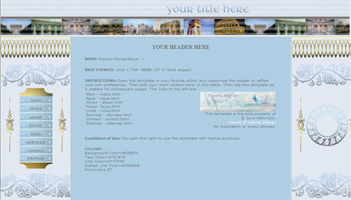 Roman Romantique Template