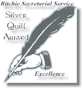 Ritchie Secretarial Service, Silver Quill Award for Excellence