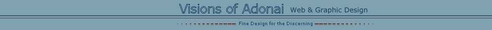 Superb Web Design from Visions of Adonai