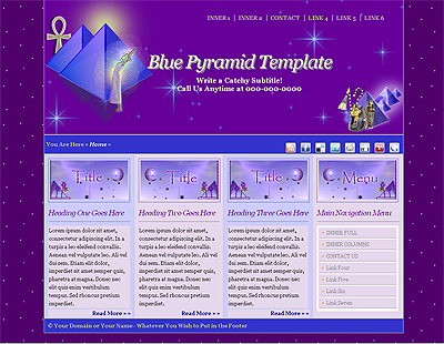 Blue Pyramid Web Template Blue Pyramid Web Template