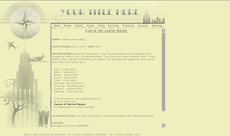 Urban Lemon Cool Template