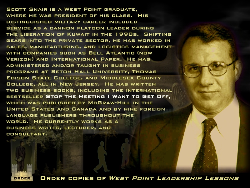 West Point Leadership Author, Scott Snair