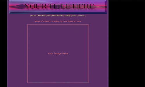 Purple Lagoon Template